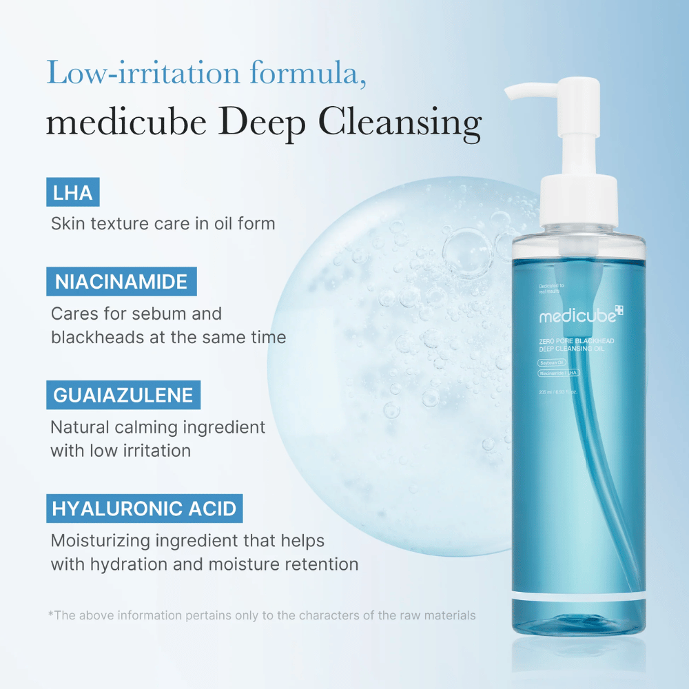 MEDICUBE Zero Pore Blackhead Deep Cleansing Oil 200ml