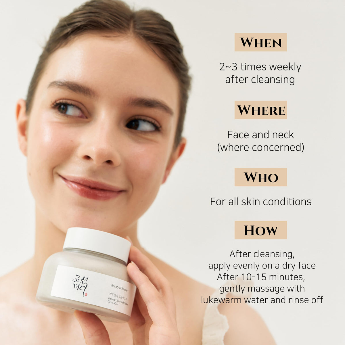 Beauty of Joseon Ground Rice & Honey Glow Mask 50ml